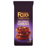 Fabulous Triple Chocolate Cookies 180g Fox's